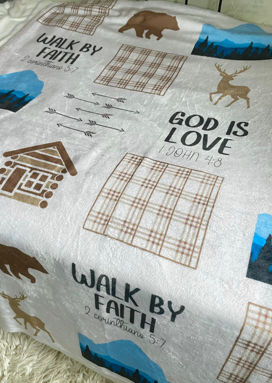 OUTDOOR FAITH BASED BLANKET