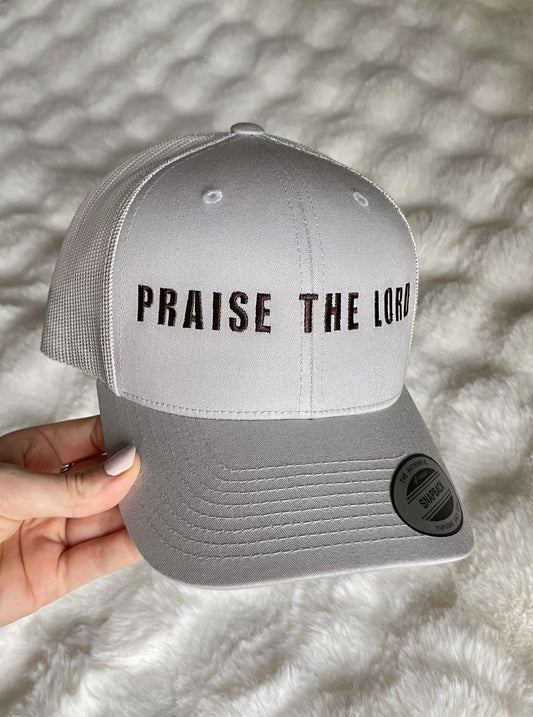 PRAISE THE LORD TRUCKER HAT