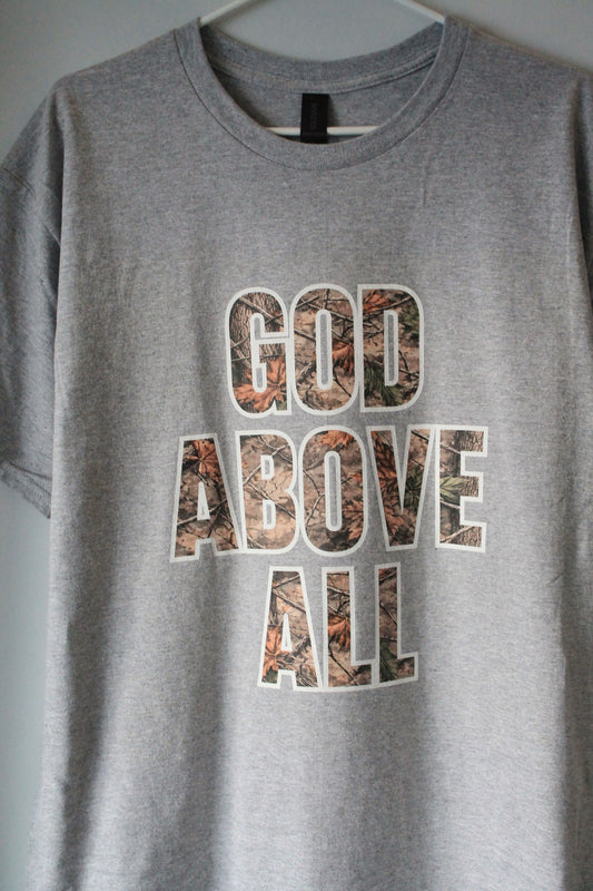 GOD ABOVE ALL CAMO TEE