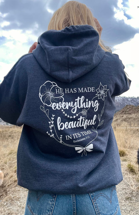 EVERYTHING BEAUTIFUL HOODIE (FRONT EMBROIDERY)