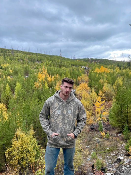 CREATED FOR A PURPOSE CAMO HOODIE