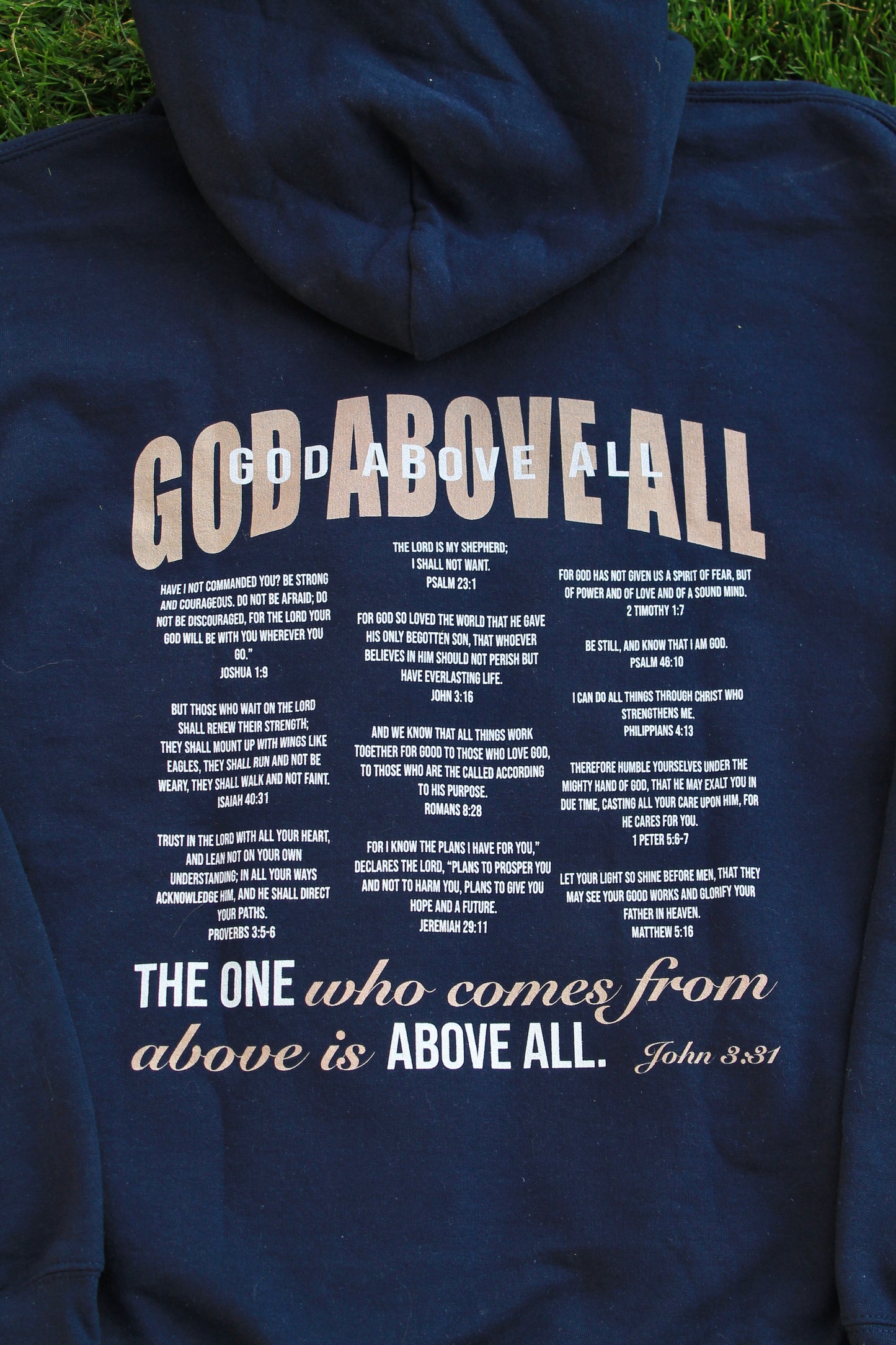 JOHN 3:31 GOD ABOVE ALL HOODIE
