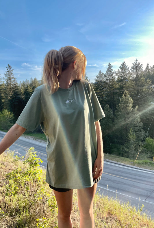 GREATER IS HE TEE (FRONT EMBROIDERY)