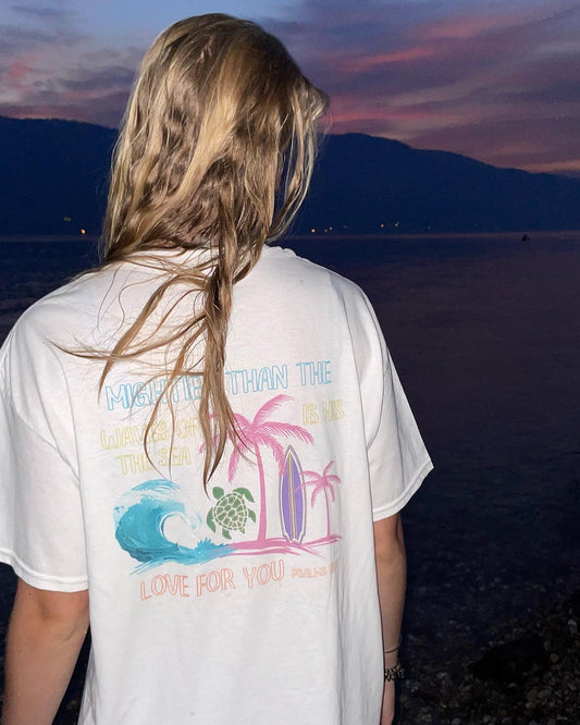 MIGHTIER THAN THE WAVES TEE
