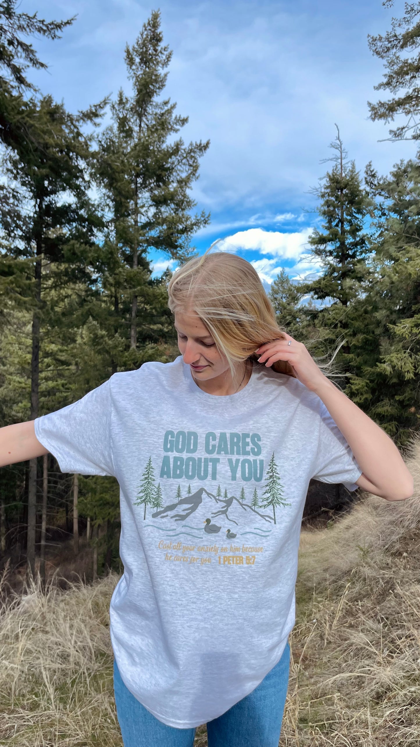 GOD CARES ABOUT YOU TEE