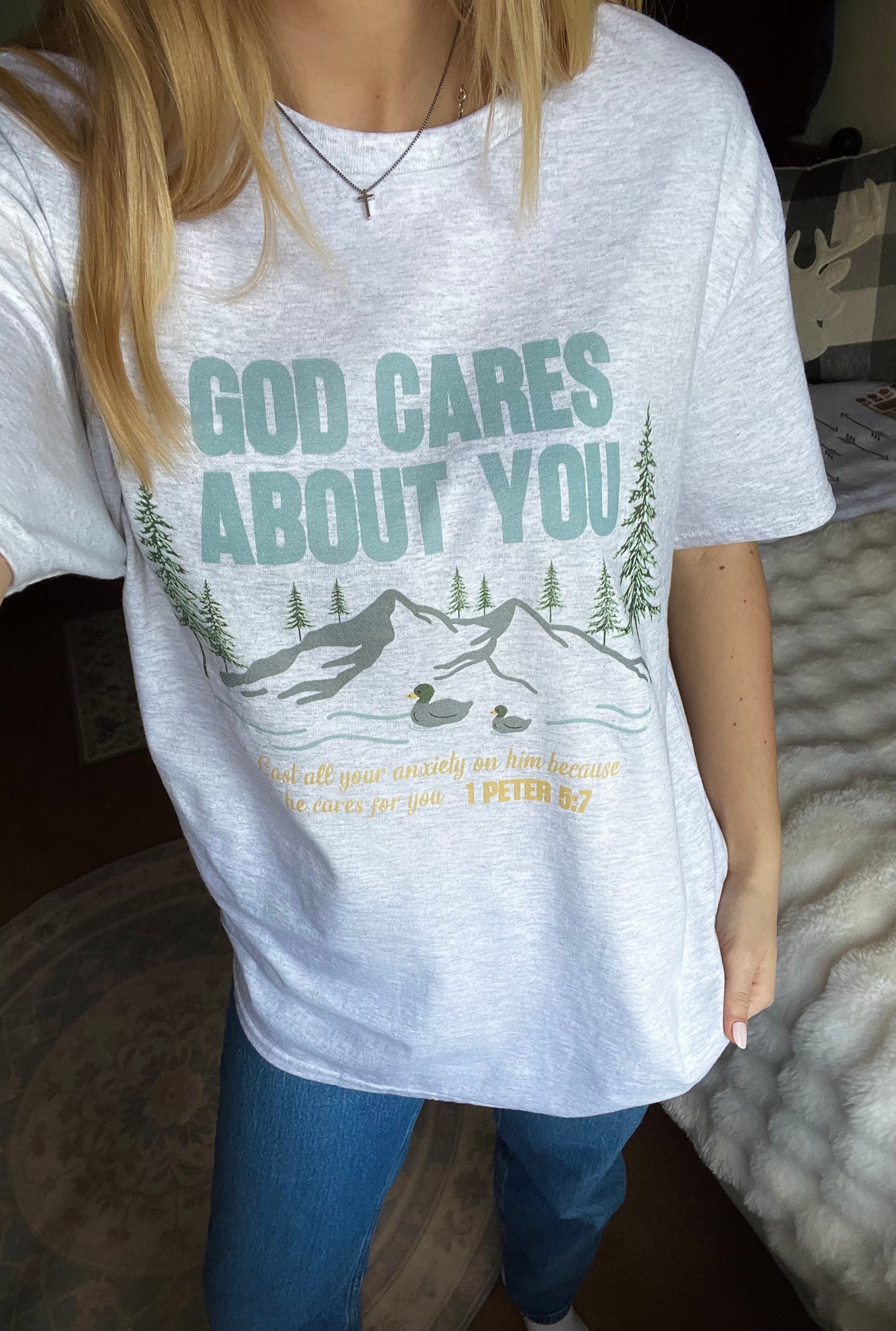 GOD CARES ABOUT YOU TEE