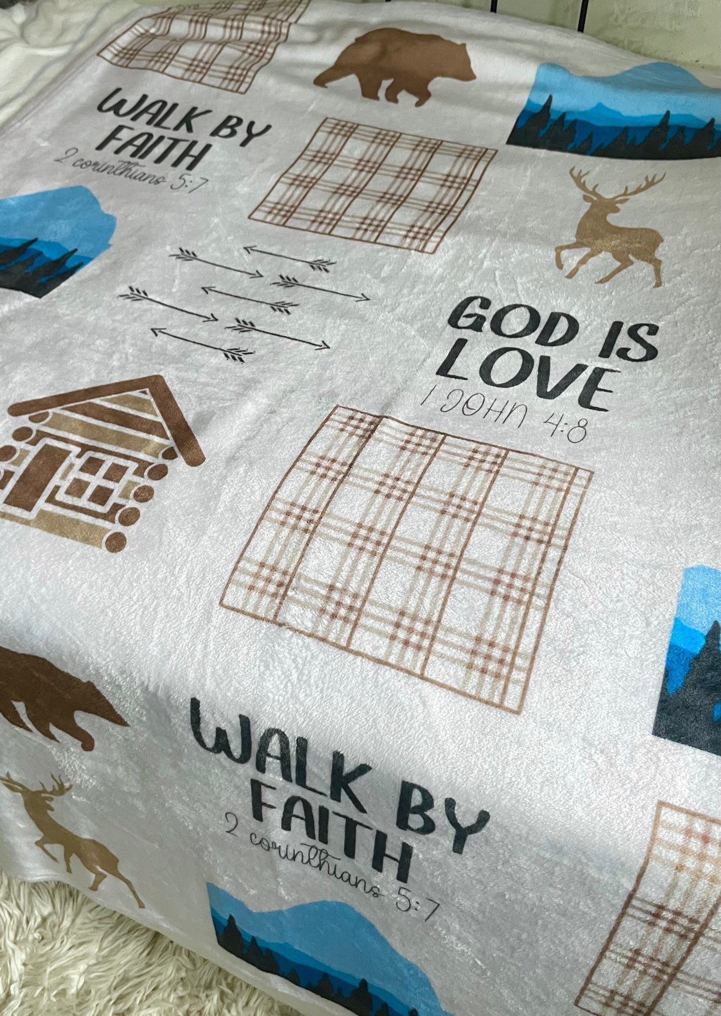 OUTDOOR FAITH BASED BLANKET