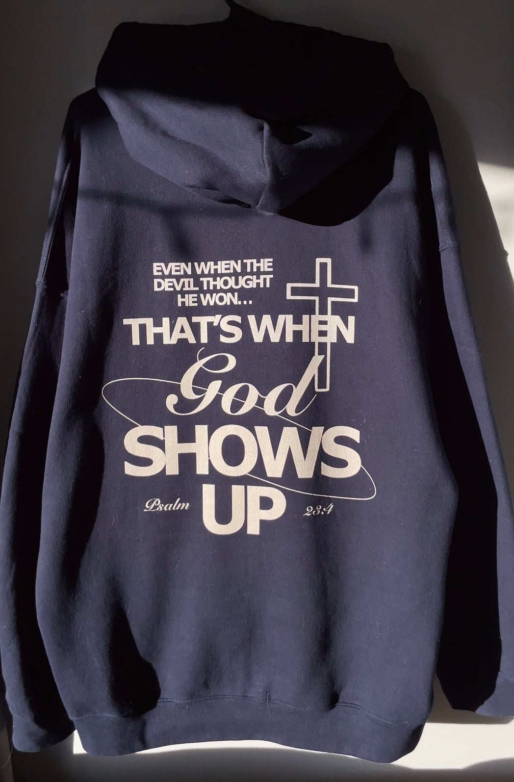 GOD SHOWS UP HOODIE