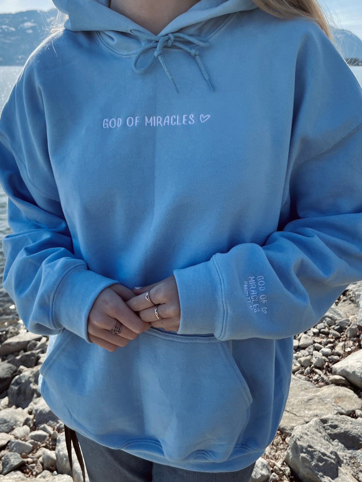 GOD OF MIRACLES HOODIE (EMBROIDERED)