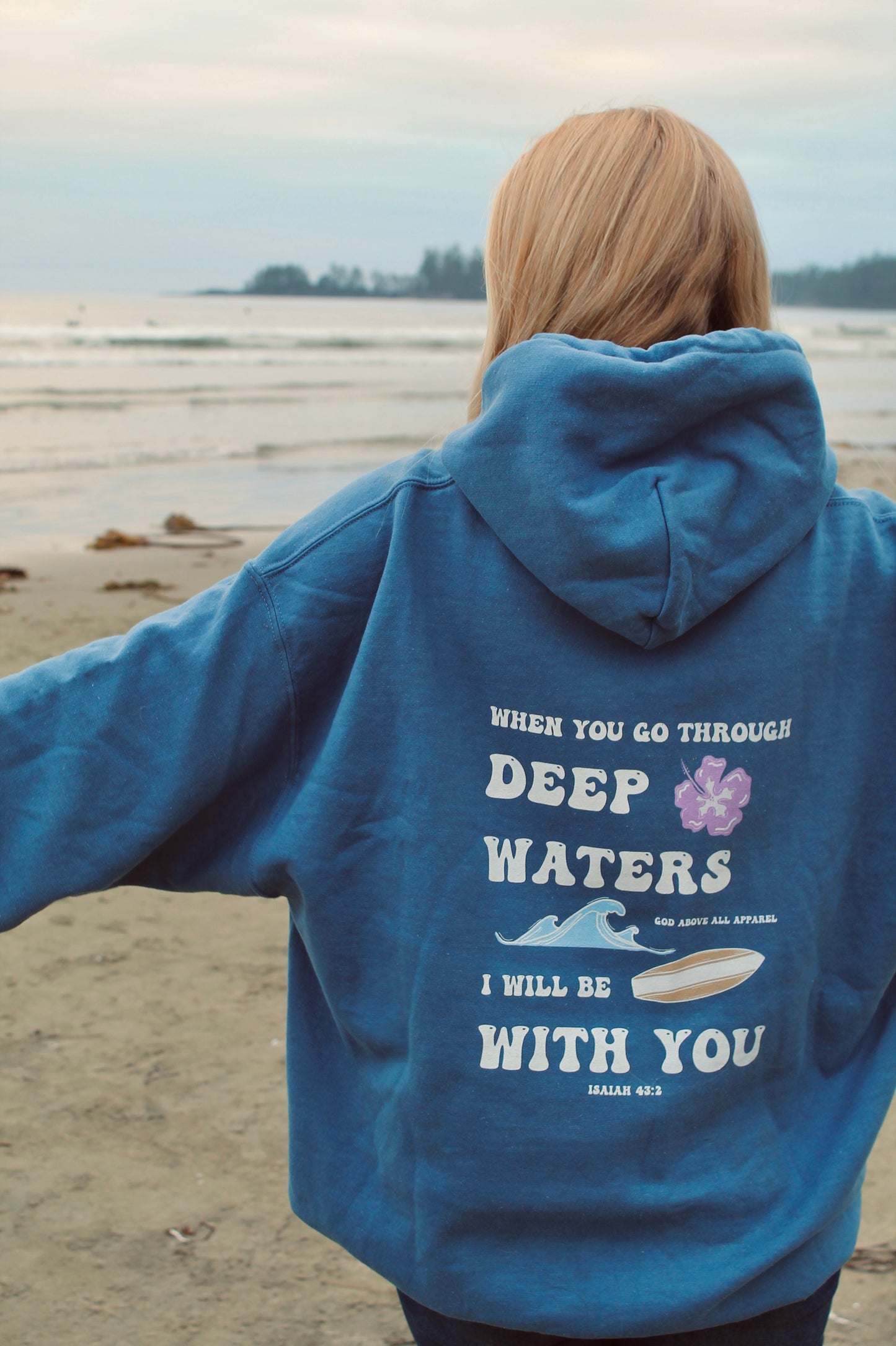 ISAIAH 43:2 SURF HOODIE