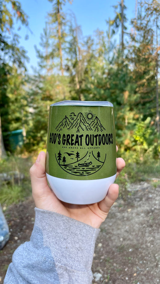 GOD’S GREAT OUTDOORS DRINK TUMBLER