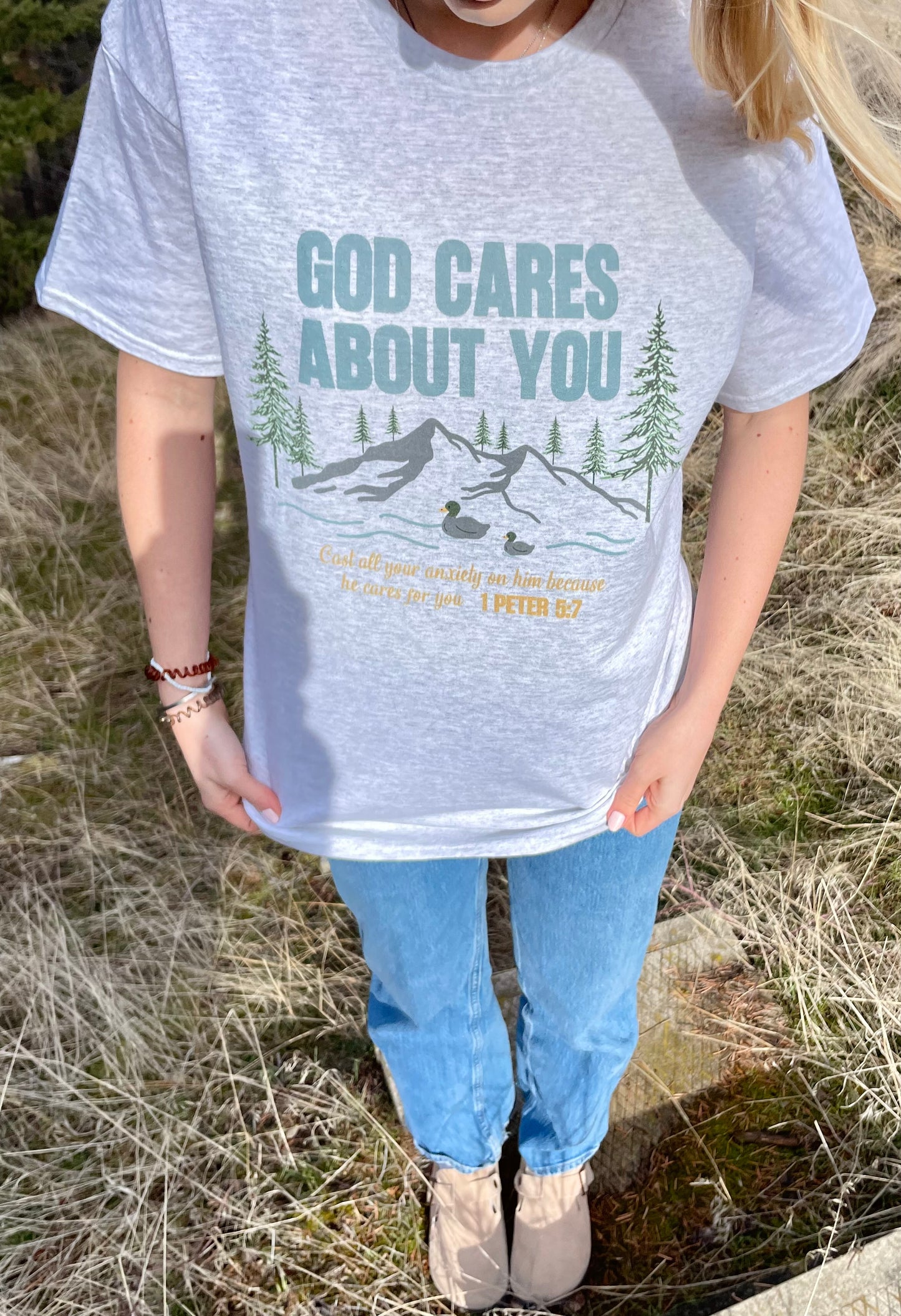 GOD CARES ABOUT YOU TEE