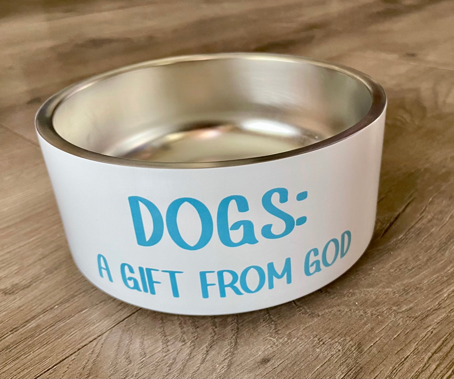 DOGS: A GIFT FROM GOD PET BOWL