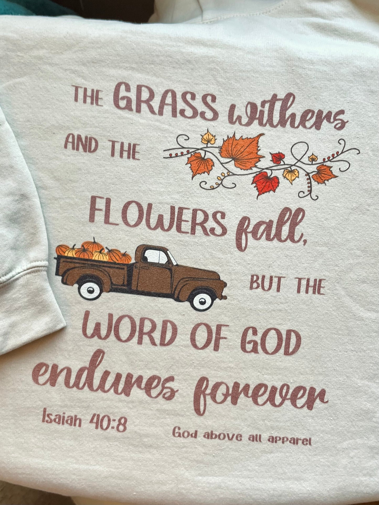 ISAIAH 40:8 FALL HOODIE