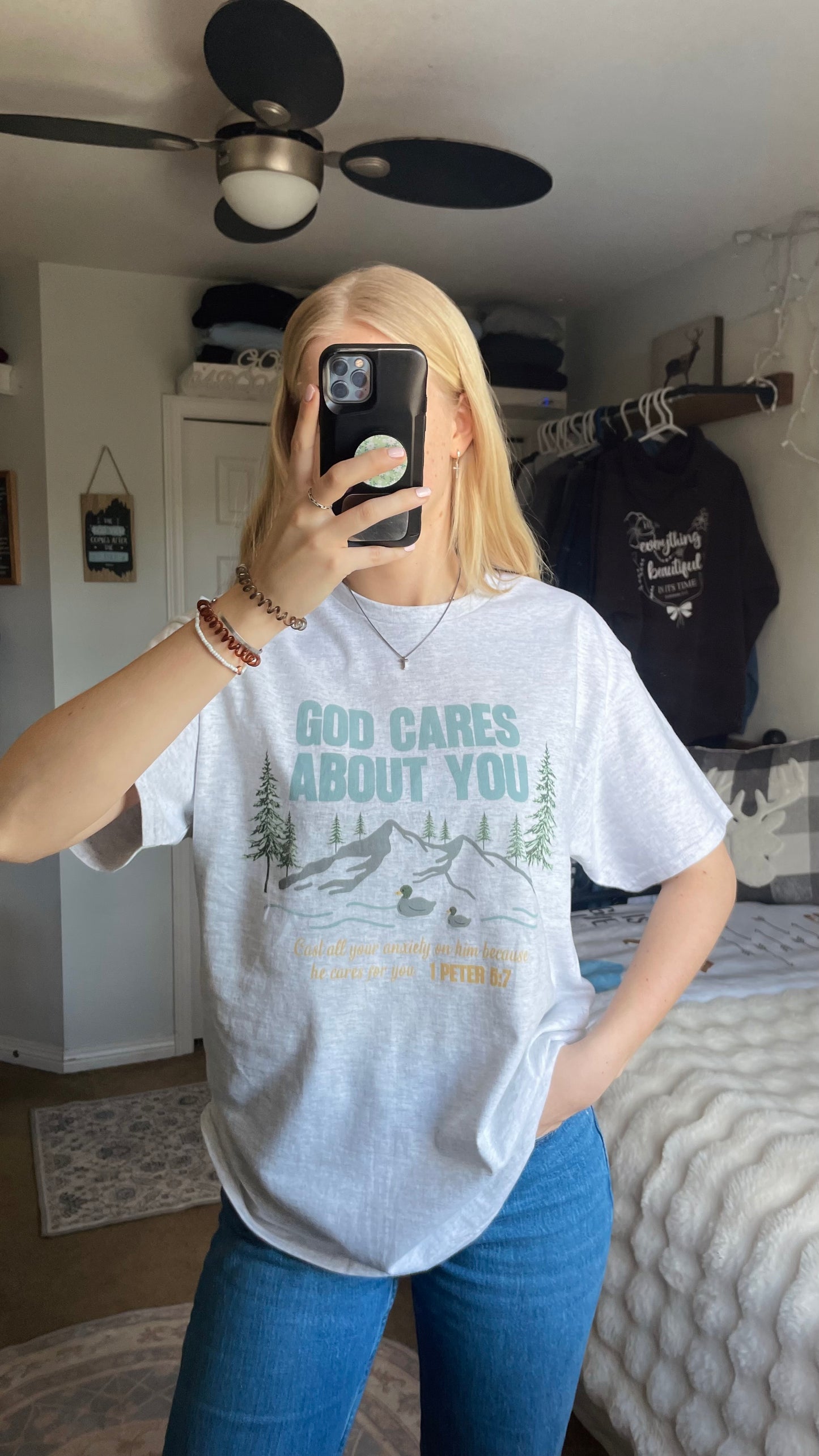 GOD CARES ABOUT YOU TEE