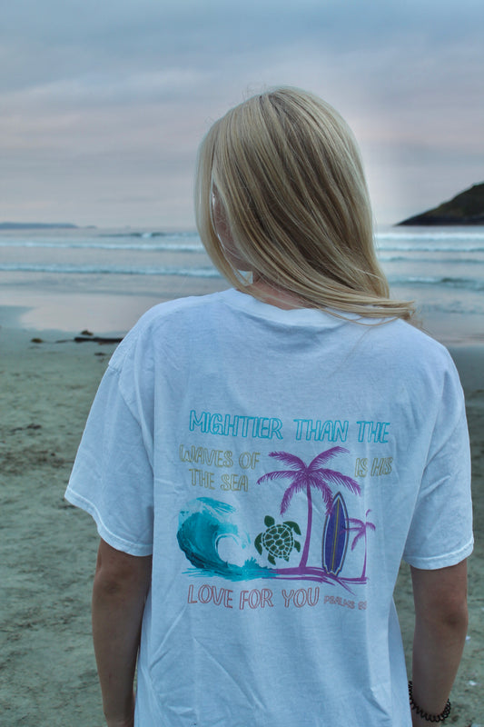 MIGHTIER THAN THE WAVES TEE