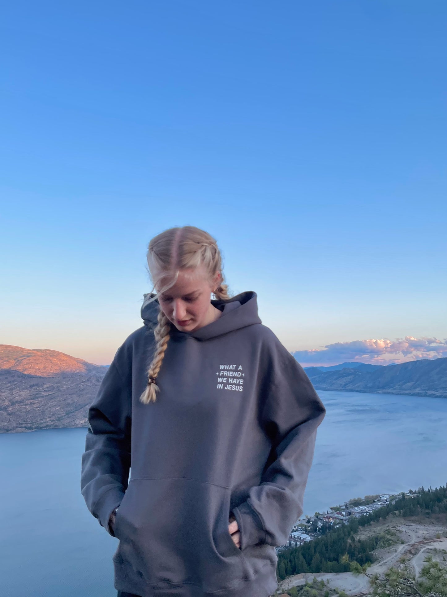 WHAT A FRIEND WE HAVE IN JESUS PREMIUM HOODIE