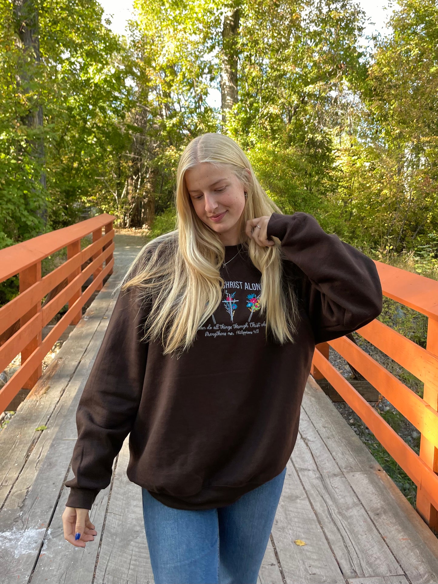 THROUGH CHRIST ALONE CREWNECK