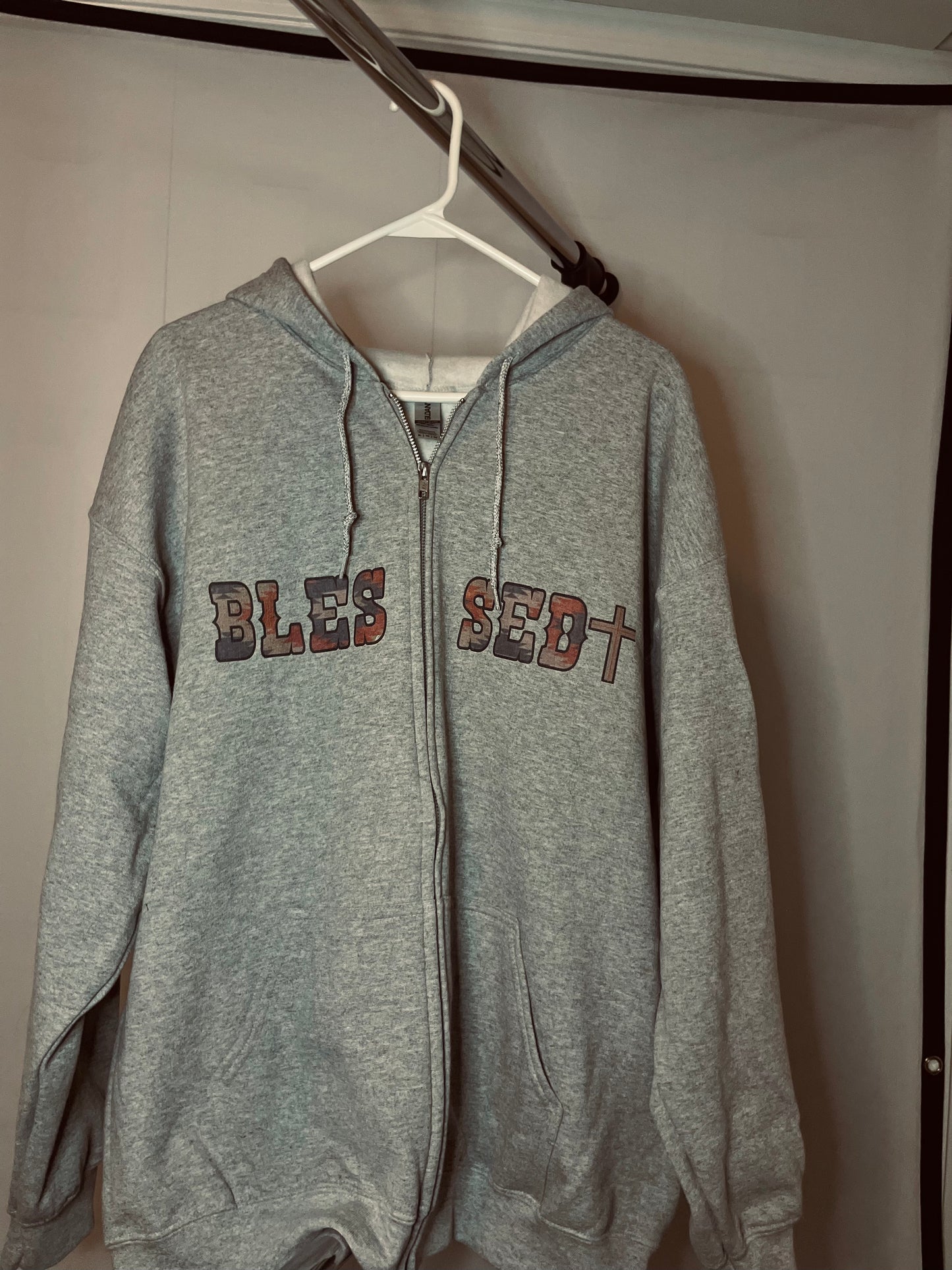 BLESSED ZIP HOODIE