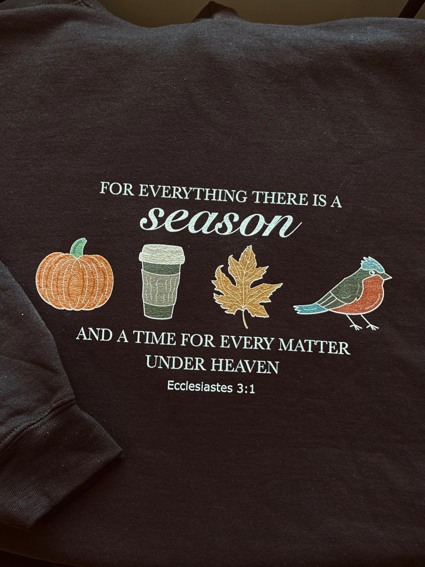 FOR EVERYTHING THERE IS A SEASON FALL HOODIE