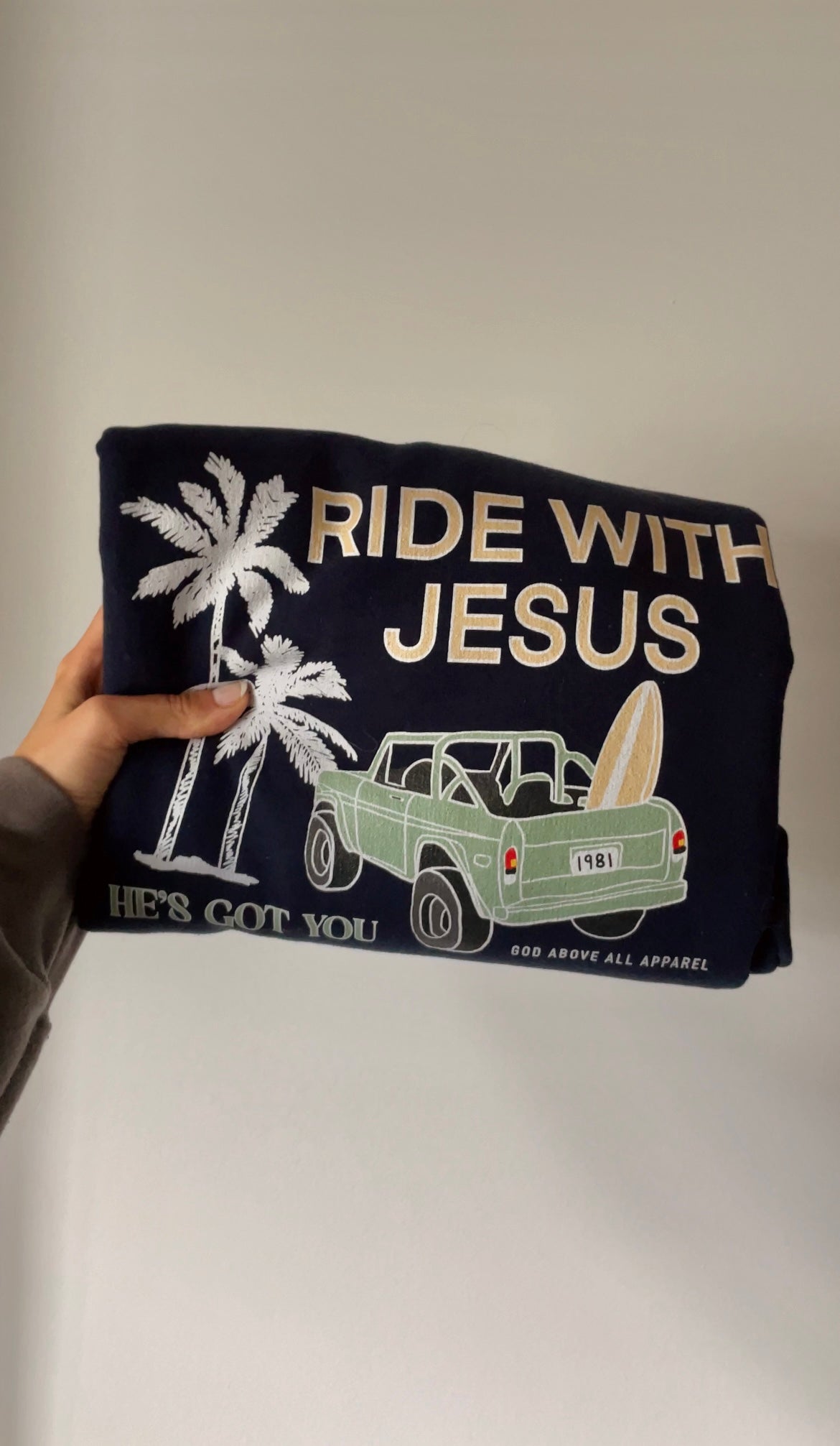 RIDE WITH JESUS CREWNECK