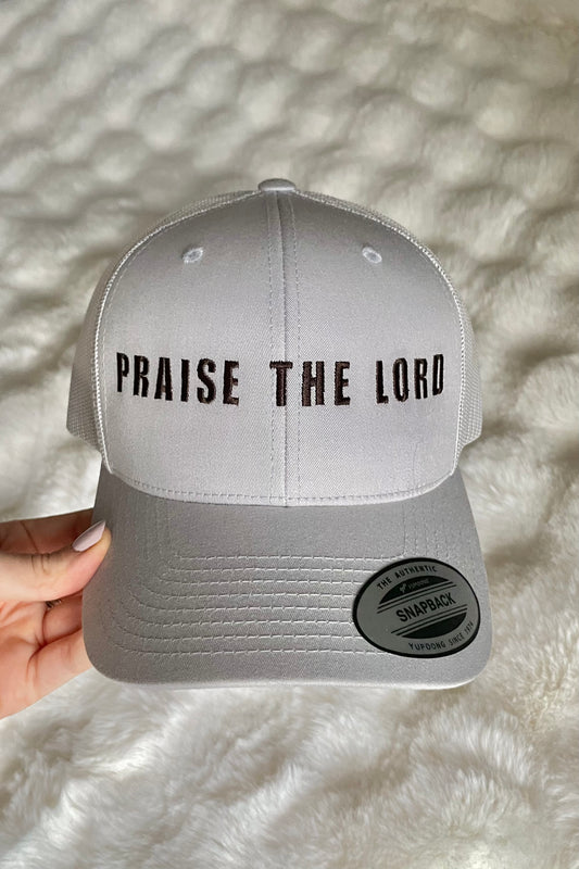PRAISE THE LORD TRUCKER HAT