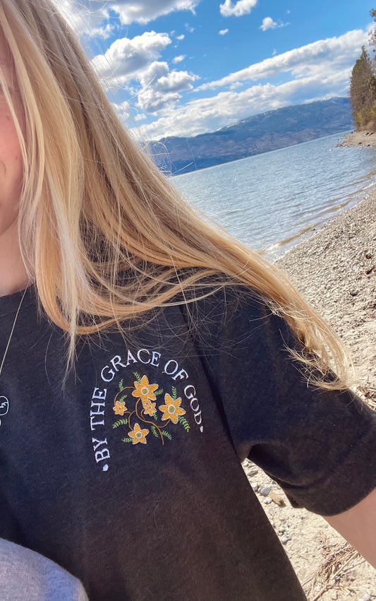 BY THE GRACE OF GOD (EMBROIDERED) TEE