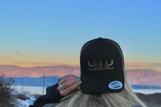 GOD ABOVE ALL TRUCKER HAT