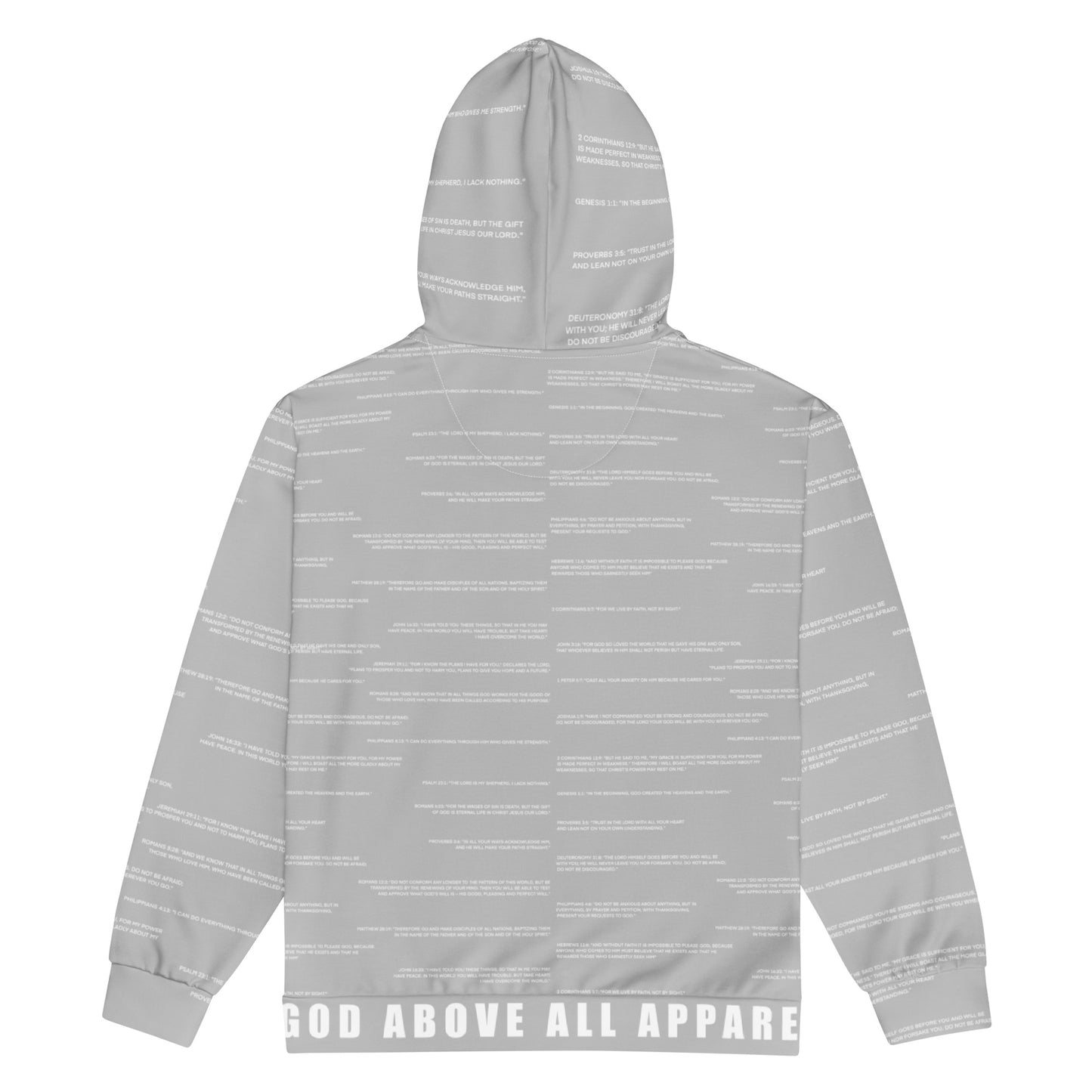 ALL OVER BIBLE VERSE HOODIE