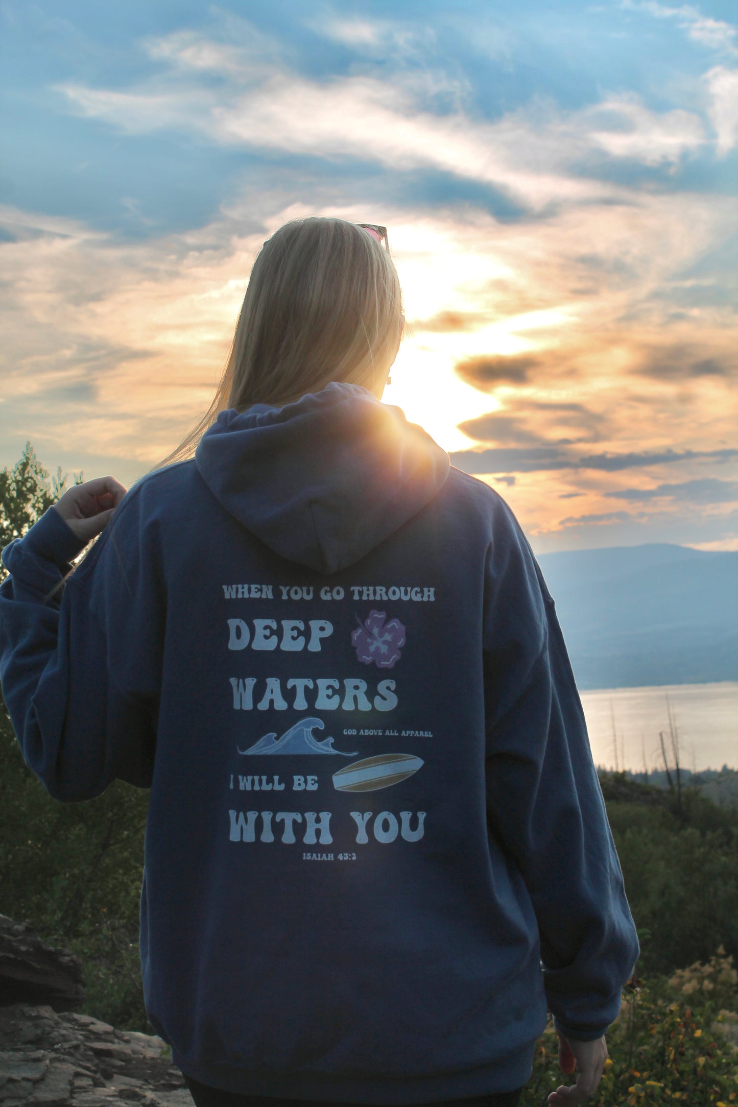 ISAIAH 43:2 SURF HOODIE