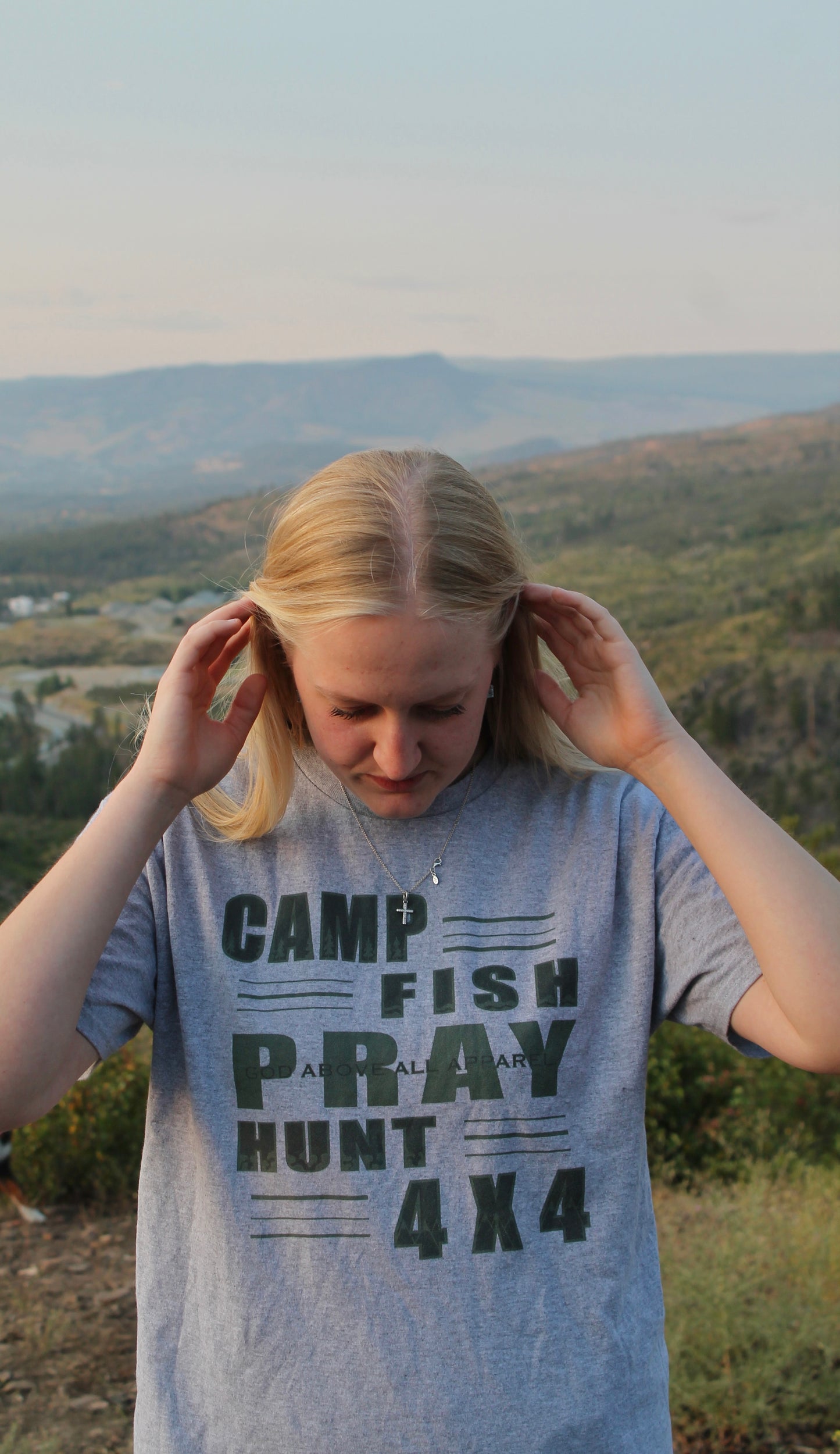 CAMP FISH PRAY HUNT 4X4 TEE