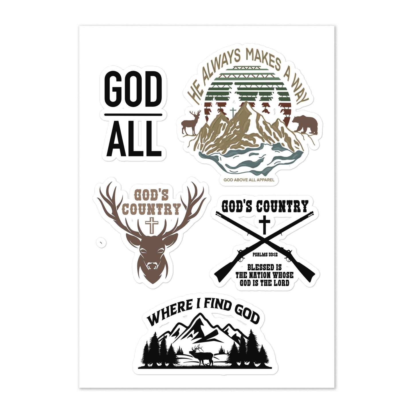 COUNTRY STYLE STICKER SHEET