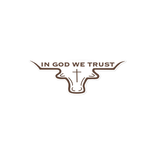 IN GOD WE TRUST STICKER