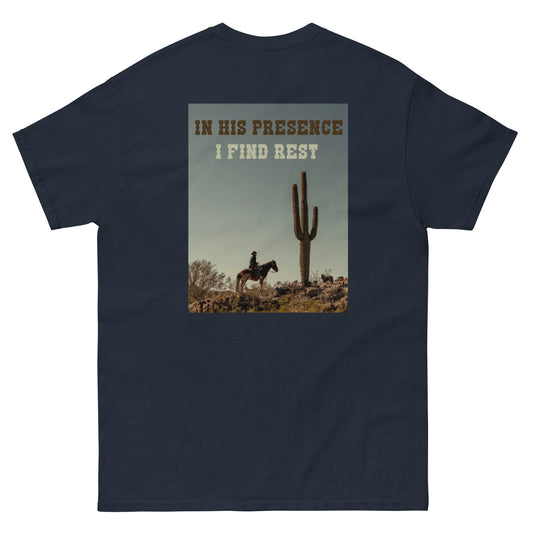 IN HIS PRESENCE I FIND REST TEE