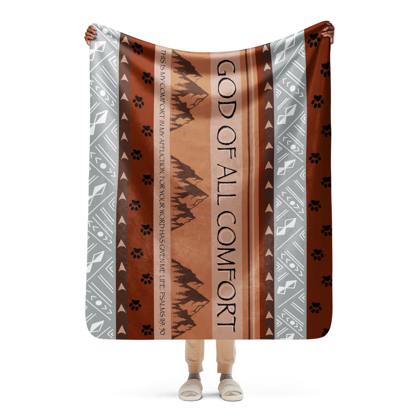 GOD OF ALL COMFORT SHERPA BLANKET