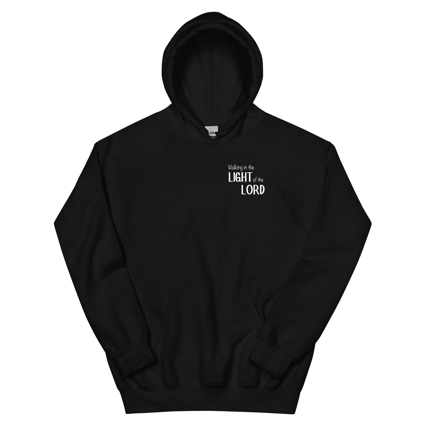 WALKING IN THE LIGHT OF THE LORD HOODIE