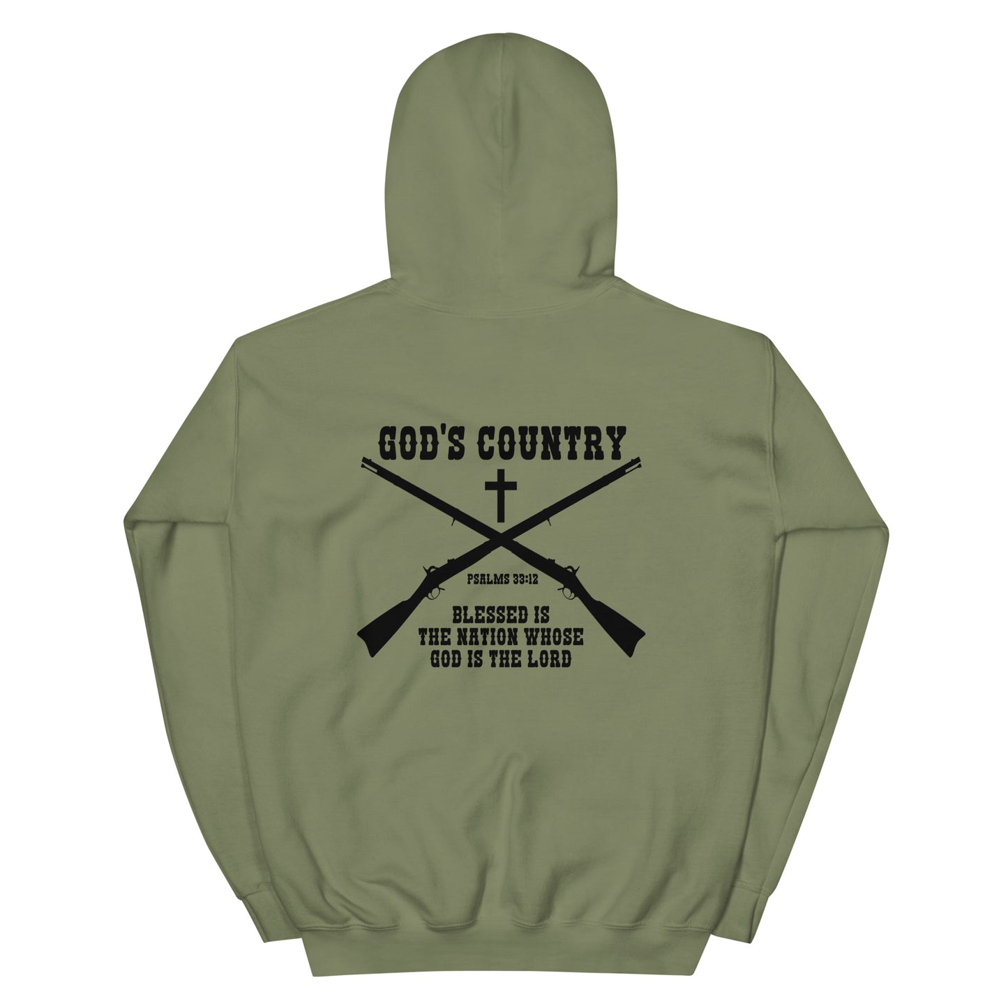 PSALMS 33:12 GOD’S COUNTRY HOODIE