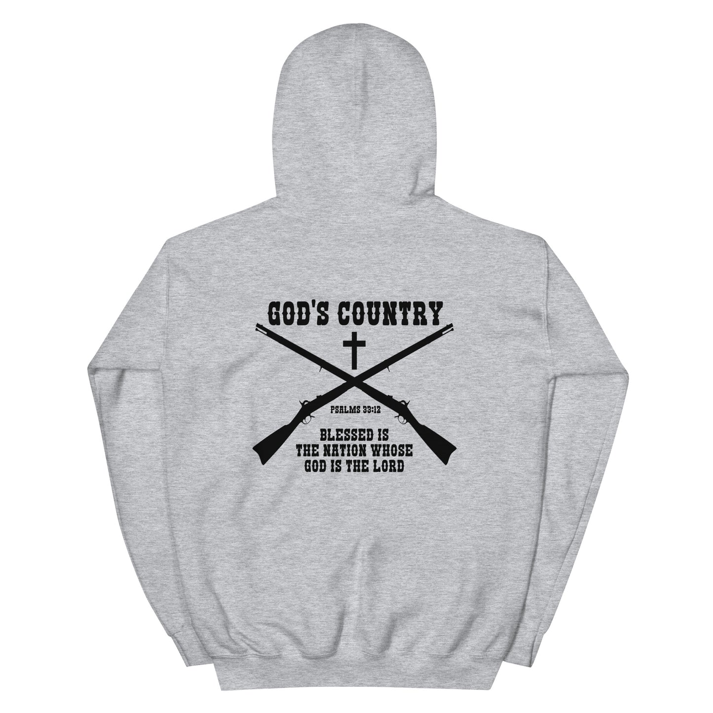 PSALMS 33:12 GOD’S COUNTRY HOODIE