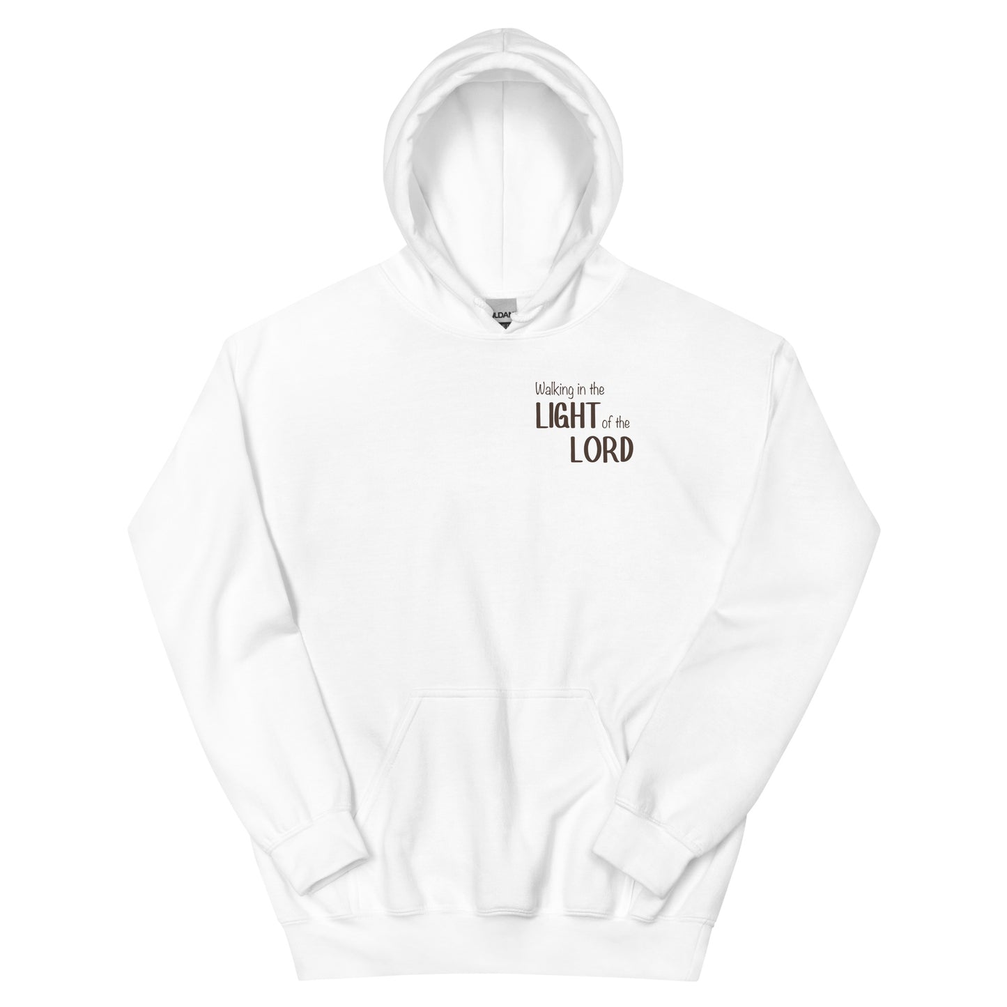 WALKING IN THE LIGHT OF THE LORD HOODIE