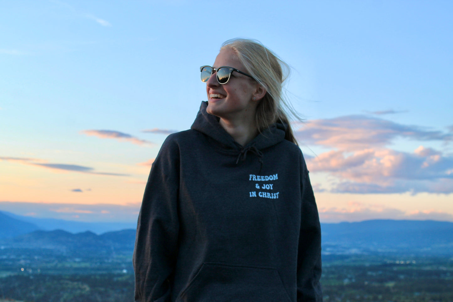 FREEDOM & JOY IN CHRIST HOODIE