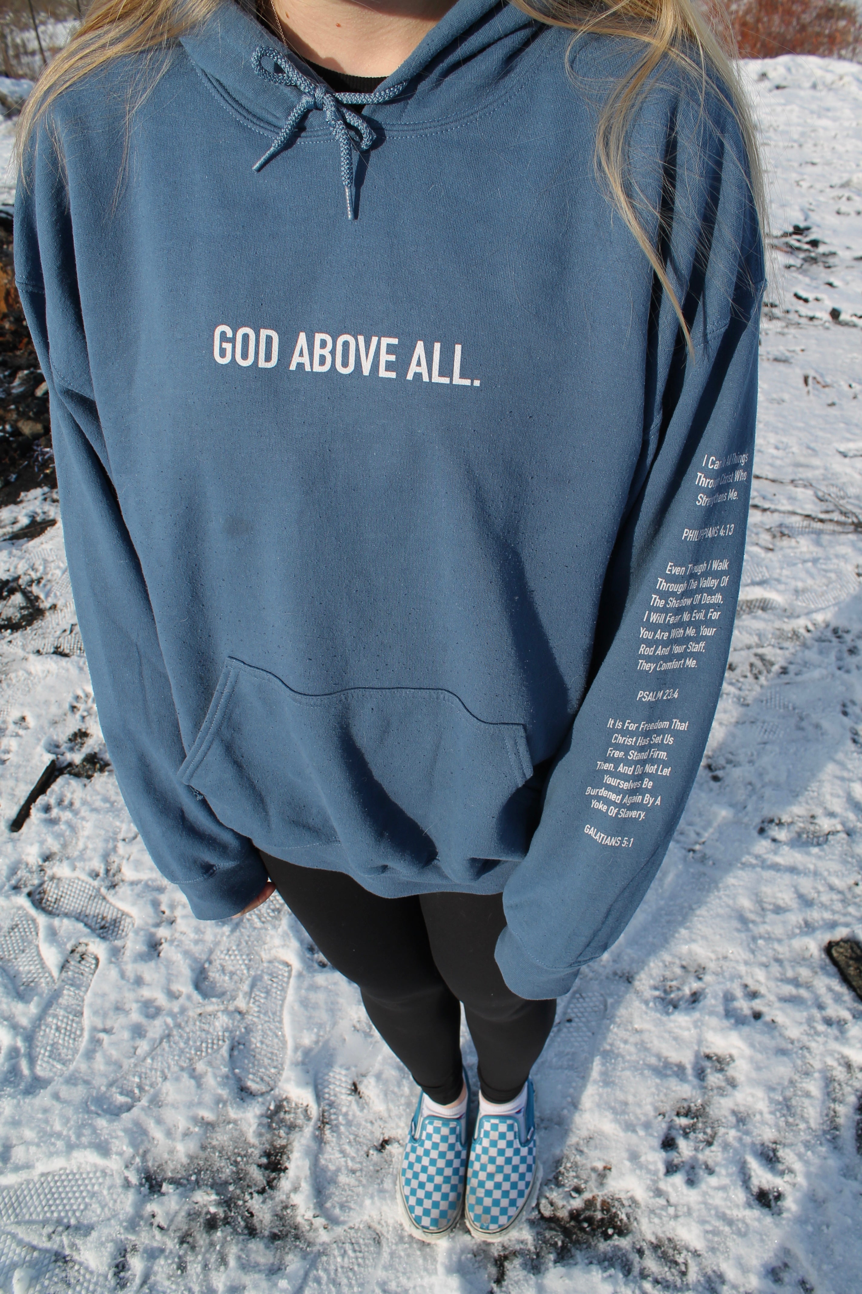 God Above All Hoodie Christian Apparel Christian Clothing