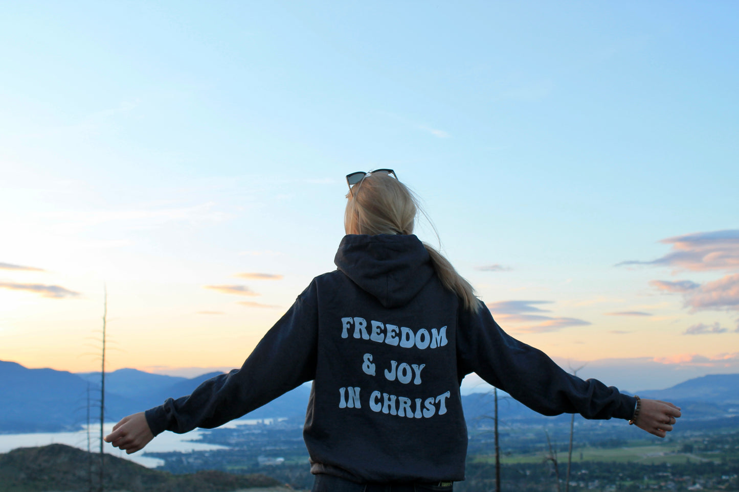 FREEDOM & JOY IN CHRIST HOODIE