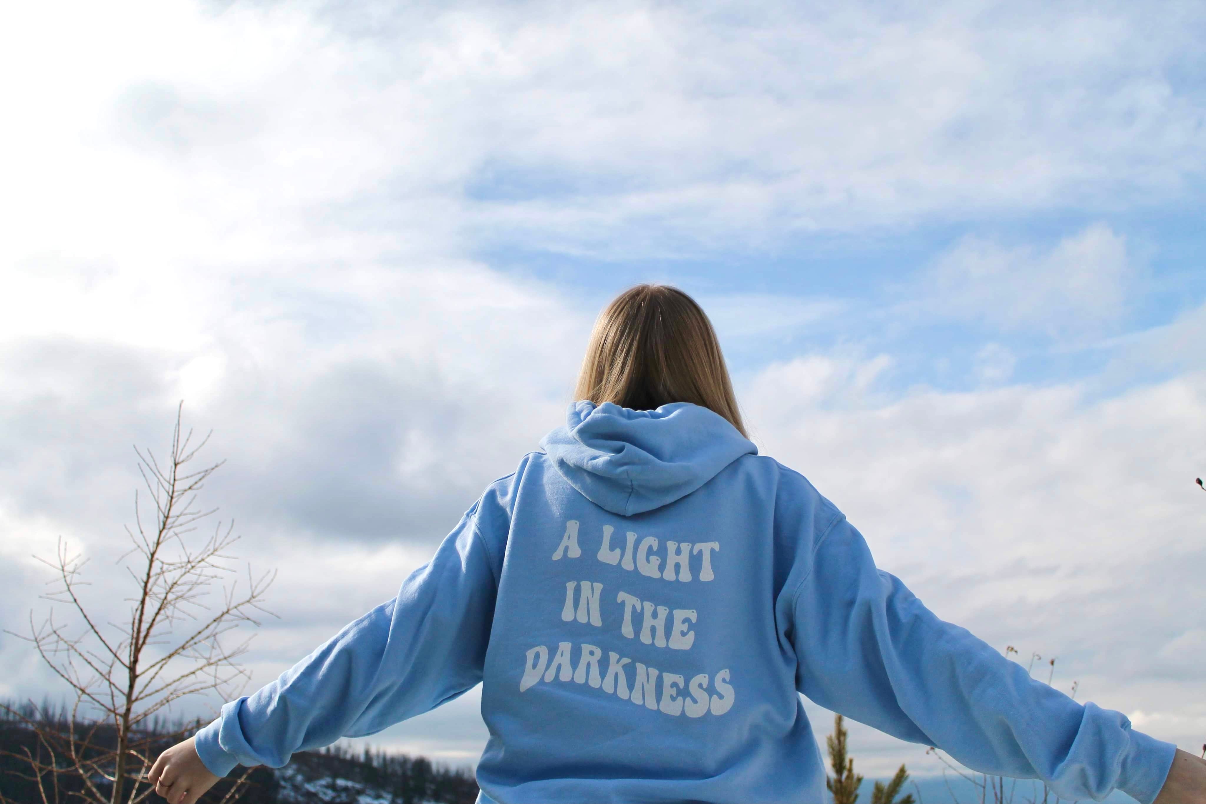 Light blue clearance sisters hoodie